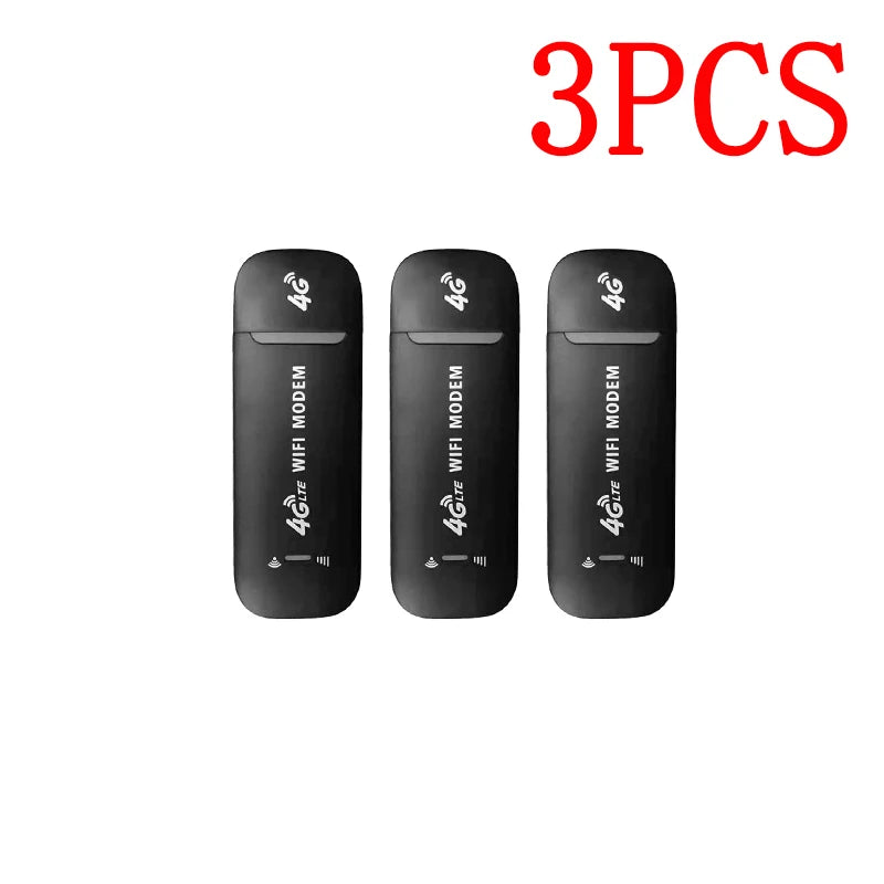 4G LTE Wireless USB Dongle Mobile Broadband 150Mbps Modem Stick Sim Card Wireless Router USB 150Mbps Modem Stick for Home Office